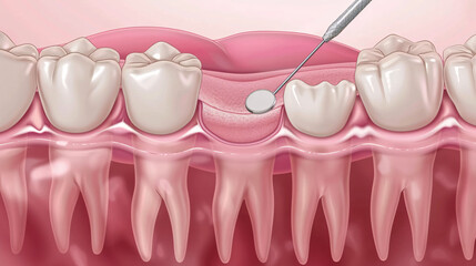 3d rendered illustration of a tooth