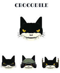 Unique Crocodile Portrait illustration