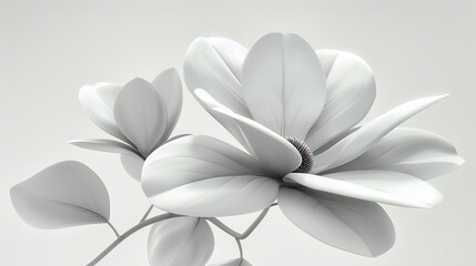 Magnolia Blossoms in Full Splendor, Exuding Elegance and Fragrance, Symbolizing the Arrival of Spring and New Beginnings
