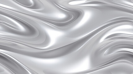 Abstract melty metallic liquid background with waves, modern style