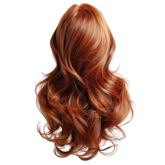 Obraz premium Human hair wig isolated on transparent or white background generative ai 