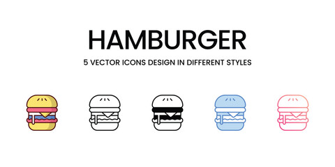 Hamburger icons. Suitable for Web Page, Mobile App, UI, UX and GUI design.