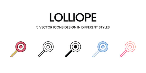 Lolliope icons. Suitable for Web Page, Mobile App, UI, UX and GUI design.