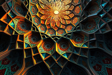 abstract multicolored fractal