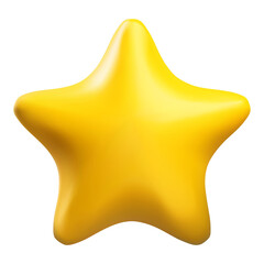 Yellow star 3d vector icon. Customer rating feedback, rang, rating, achievements - 737393680