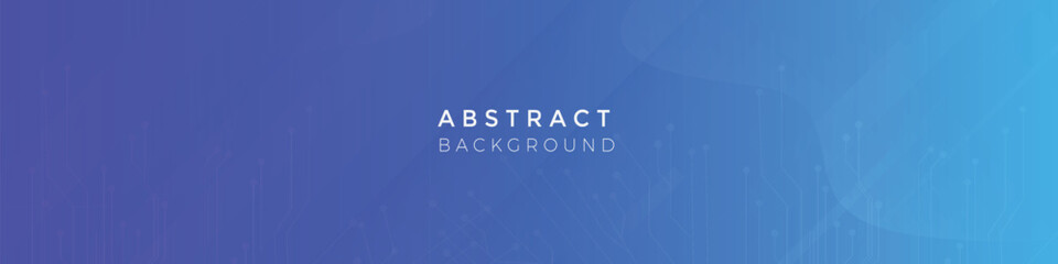 Modern abstract background technology linkedin banner template
