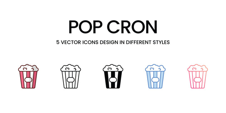 Pop Cron icons. Suitable for Web Page, Mobile App, UI, UX and GUI design.