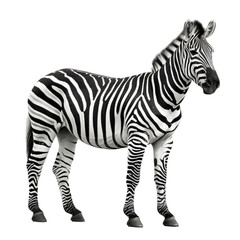 Fototapeta na wymiar zebra isolated on a white background with clipping path.