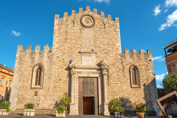 Fototapeta na wymiar Cathedral of Taormina. Sicily, Italy