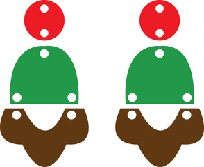 3 Layer  Earrings SVG vector cut file for cricut and silhouette