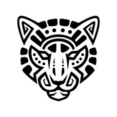MAYA STYLE TIGER HEAD LOGO DESIGN © Noviangraphic