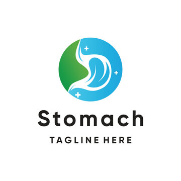 stomach logo design creative concept unique style Premium Vector Part 1