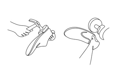 Shoemaker. Shoes. Shoe making. Profession