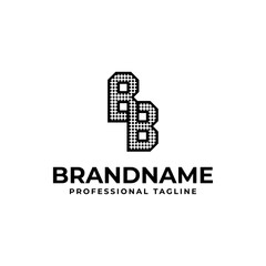 Letters BB Dot Monogram Logo, Suitable for business with BB initials