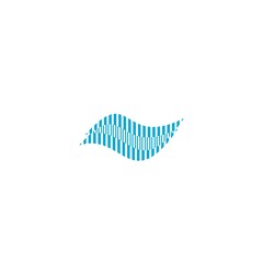 Wave logo isolated on white background