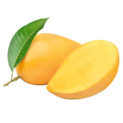 Yellow mango transparent background