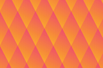 Fototapeta na wymiar Geometric pink and orange background gradient rhombus elements. The composition combines various rhombus shapes, lines and colors