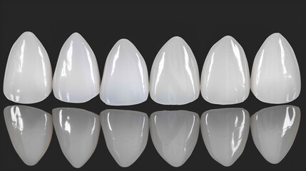 Zirconium crown on isolated black background. Ceramic dental crowns