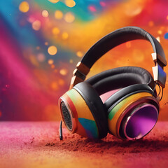 headphones, music
Color headphone 