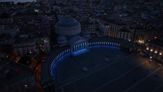 Napoli festa Scudetto - Festeggiamenti Scudetto - Riprese con Drone - Piazza del Plebiscito - 4 Maggio 2023