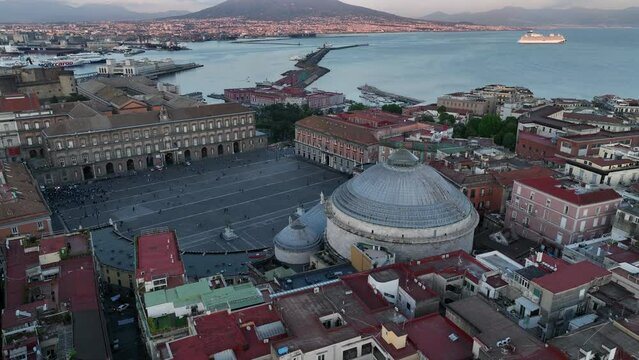 Napoli festa Scudetto - Festeggiamenti Scudetto - Riprese con Drone - Piazza del Plebiscito - 4 Maggio 2023
