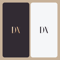 DX logo design vector image