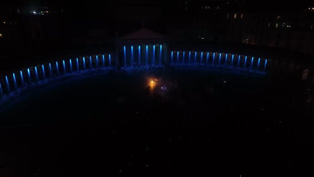 Napoli festa Scudetto - Festeggiamenti Scudetto - Riprese con Drone - Piazza del Plebiscito - 4 Maggio 2023