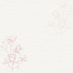 Fototapeta na wymiar Delicate Magnolia watercolor botanical digital paper floral background 