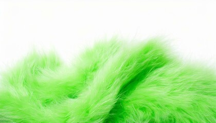feather on green wool
