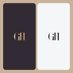 GH logo design vector image