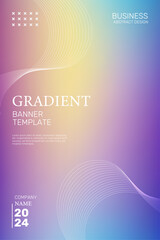 Yellow Purple and Blue Gradient Background Vector