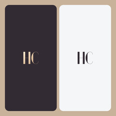 HC logo design vector image