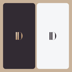 ID logo design vector image
