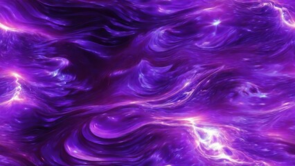 Fototapeta na wymiar Energy abstract purple waves of magic and electricity iridescent glowing liquid plasma background. generative, ai.