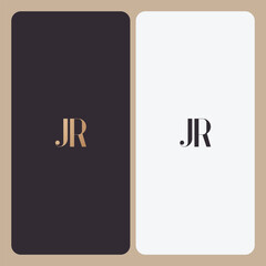 JR logo design vector image