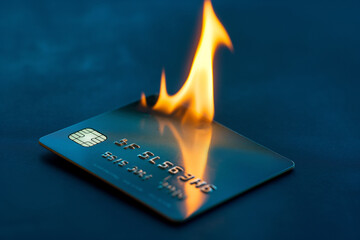 Burning credit card. Closed bank account, refusal of digital money. Inaccessible funds and assets. Bankruptcy, financial crisis, capital outflow restrictions, deposit risk, sanctions.