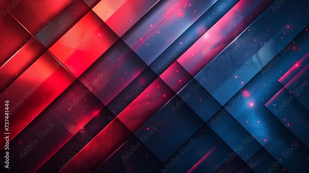 Aufkleber abstract red and blue background with space for your text. vector illustration. ai.