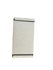 vertical cardboard box on transparent background ready for use