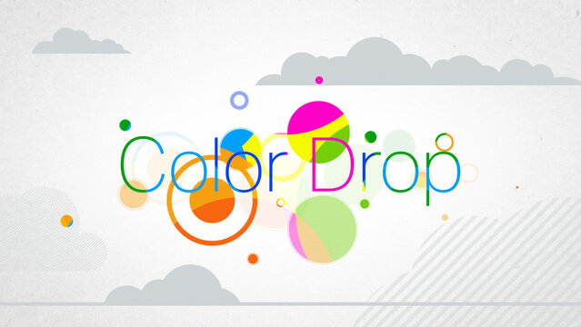 Color Drop Cloud Titles