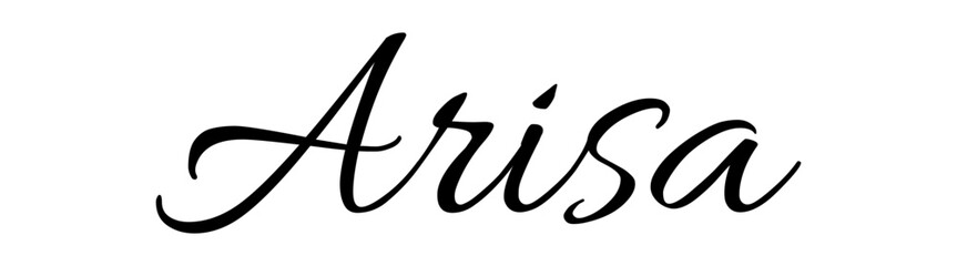 Arisa - black color - name written - ideal for websites,, presentations, greetings, banners, cards, t-shirt, sweatshirt, prints, cricut, silhouette, sublimation

Lingua parole chiave: Italiano

Paro