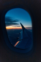 Fototapeta premium Flight in the sunset 
