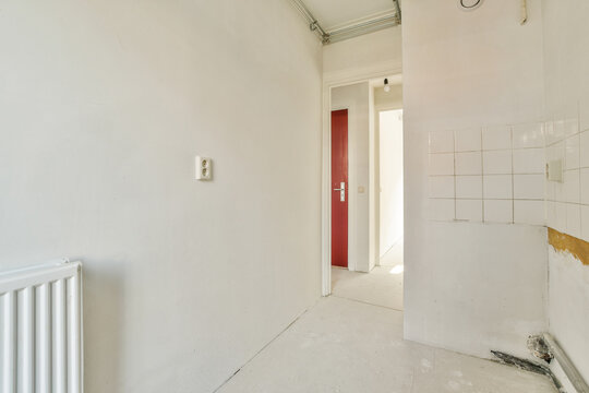 Empty hallway in need of renovation
