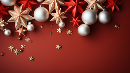Festive Christmas Banner Background: Seasonal Greetings and Joyful Celebrations