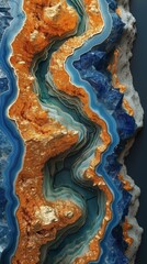 Resin Geode and Abstract Art Functional Wall Decor for Wall Generative AI