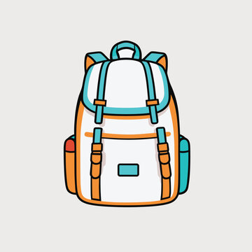 recommend clip art: Back to school backpack illustration