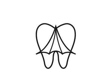 illustration of a teeth logo