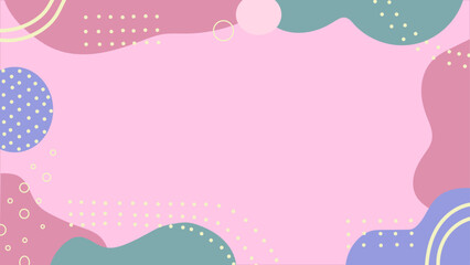 background illustration,  colorful theme , pink background. 