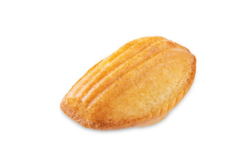 Madeleine cakes on a white isolated background