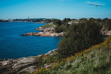 Fototapeta premium view of the coast