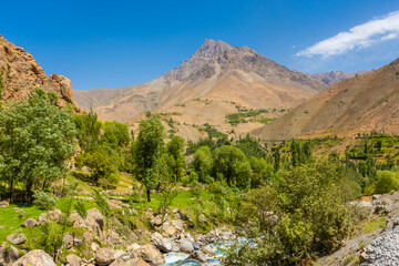 The beautiful valley of the Fann Mountains, Seven Lakes hiking trail,  Tajikistan